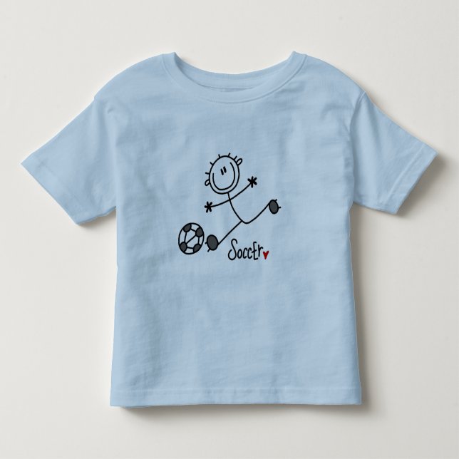 Basic Stick Figure Soccer T-shirts and Gifts (Front)