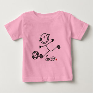 Basic Stick Figure Soccer T-shirts and Gifts