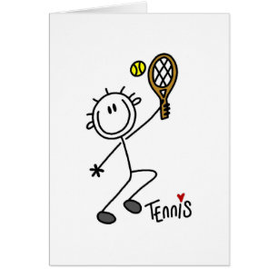 Basic Stick Figure Tennis Tshirts and Gifts