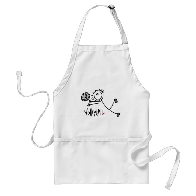 Basic Stick Figure Volleyball Tshirts and Gifts Standard Apron (Front)