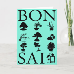 Basic Styles of Bonsai Tree Card