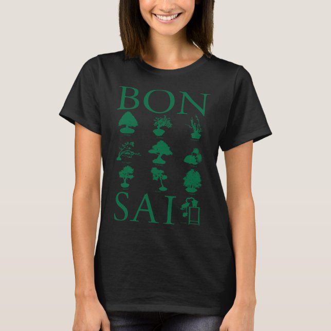 Basic Styles of Bonsai Tree T-Shirt (Front)