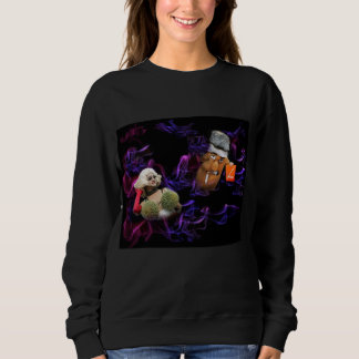 Basic Sweatshirt with Funny No-Smoking Image