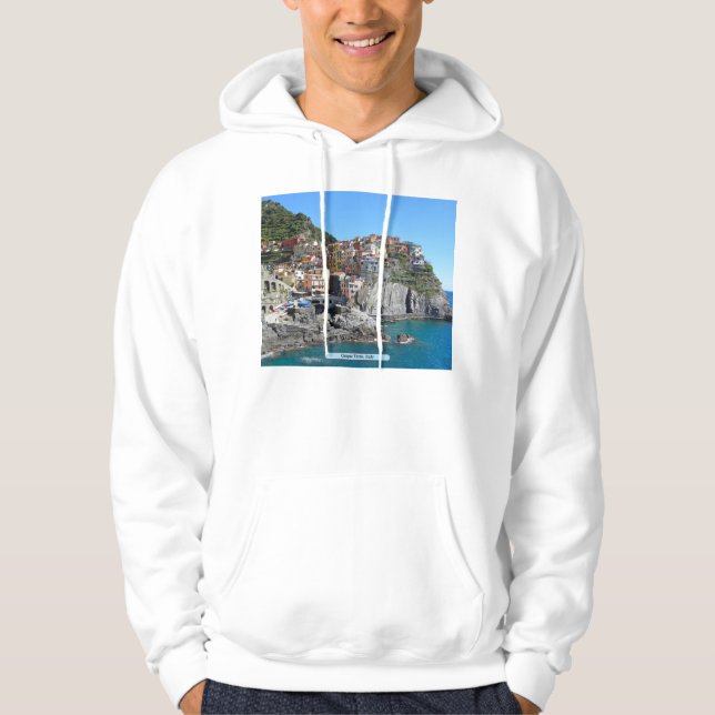 Basic T-Shirt, White Hoodie (Front)