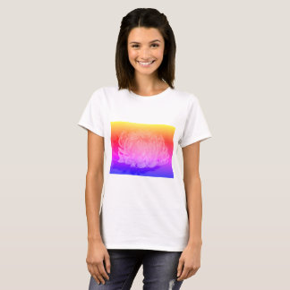 Basic T-Shirt with Colourful Mum Background