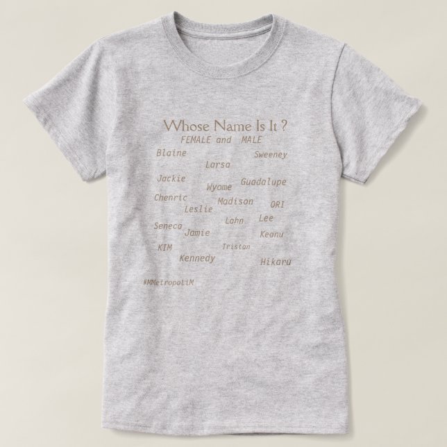  "Basic T-Shirt" Women XS = 3X /mmetropolim T-Shirt (Design Front)