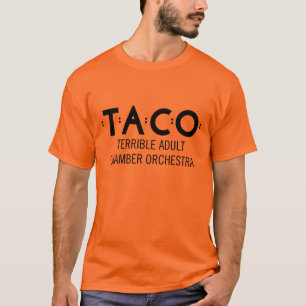Basic TACO T-Shirt, Orange and Black T-Shirt