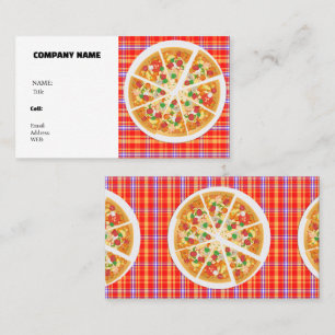 BASIC TEMPLATE BUSINESS CARD PIZZA