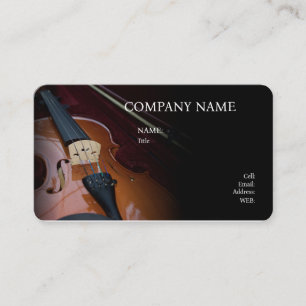 BASIC TEMPLATE BUSINESS CARD VIOLIN