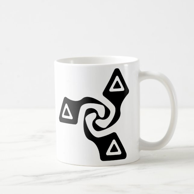 Basic Tri Arrows (black) Coffee Mug (Right)