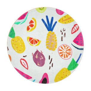 Basic Tropical Fruits Patterns Art. Buy Now Cutting Board