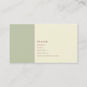 Basic Two Colour 3 Business Card