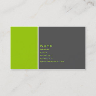 Basic Two Colour Business Card