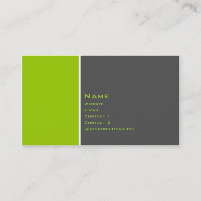 Basic Two Colour Business Card (Front)