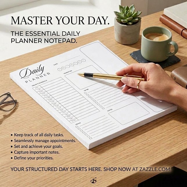 Basic universal daily planner sheets notepad (Creator Uploaded)