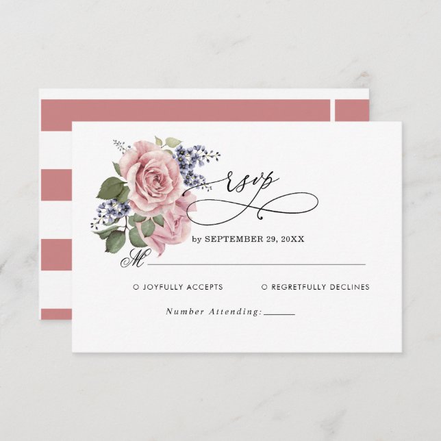 Basic Wedding RSVP Card (Front/Back)