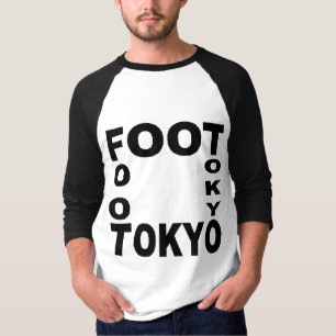 Basic white/black raglan shirt FOOT TOKYO