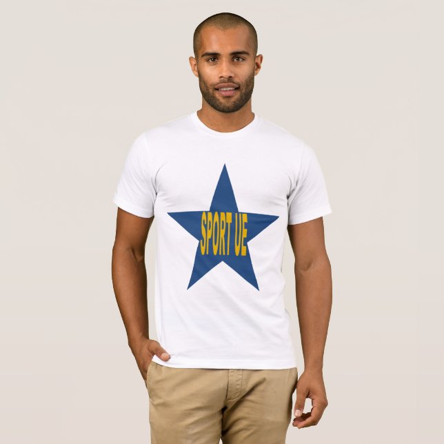 Basic White Design SPORT EUROPE T-shirt (Front Full)