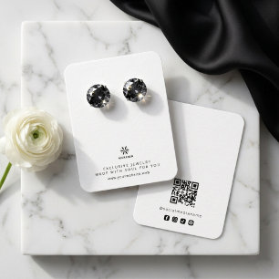 Basic White Jewellery Display Template Logo TMF26 Business Card
