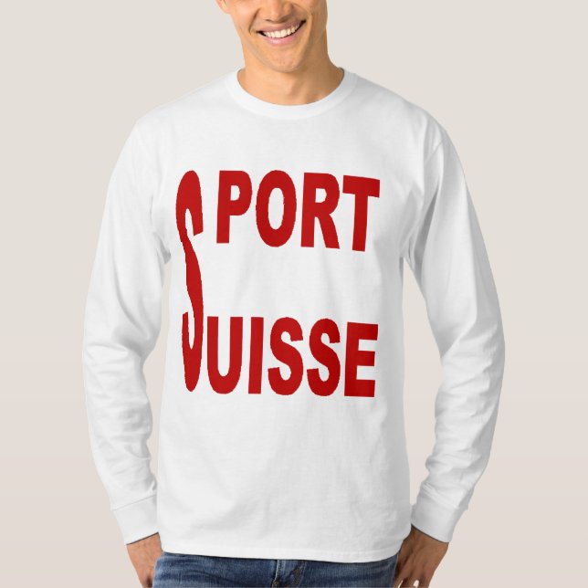 Basic white SPORT SWISS T-shirt (Front)