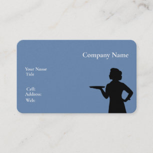 Basic white Template Business Card server