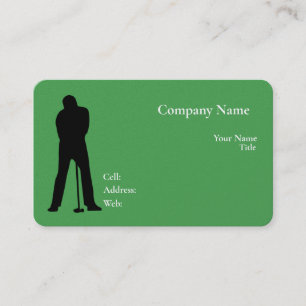 Basic white Template Business Card with blue