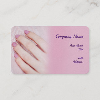 Basic white Template Business Card with blue