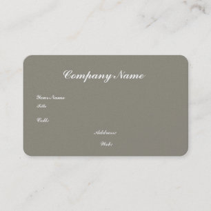 Basic white Template Business Card with blue