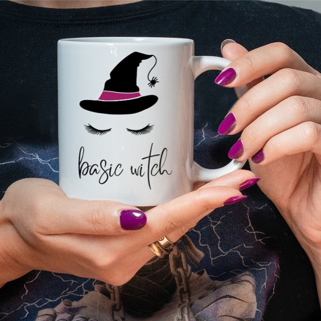 Basic Witch Coffee Mug w/ Lashes Halloween Cup  (Creator Uploaded)