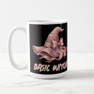 Basic Witch Coquette Pastel Pink Witch Hat Bow Coffee Mug