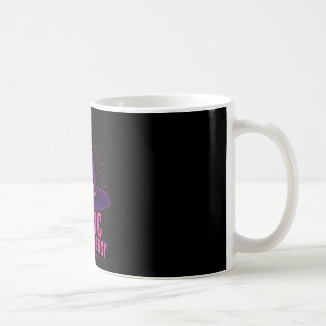 Basic witch energy halloween graphic design funny coffee mug (Right)
