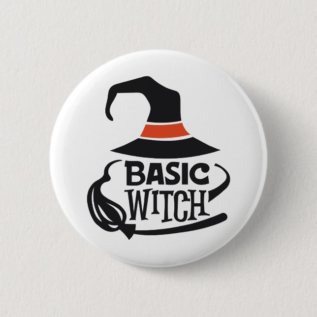 Basic Witch - Halloween 6 Cm Round Badge (Front)