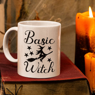 Basic Witch" Halloween – Cute Flying Witch  Coffee Mug