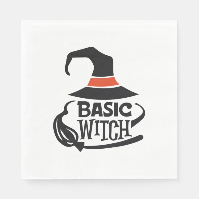 Basic Witch - Halloween Napkin (Front)
