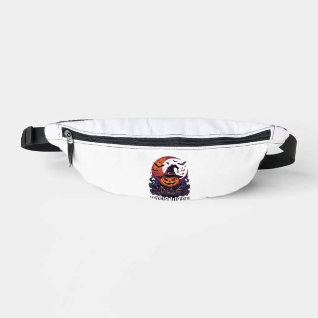 Basic Witch Halloween Pumpkin Crescent Moon Cauldr Bum Bags (Front)