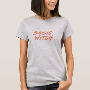 Basic Witch Halloween T-Shirt   Funny Spooky Tee