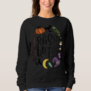 Basic Witch Hat Witches Pumpkin Moon Witchcraft Ha Sweatshirt