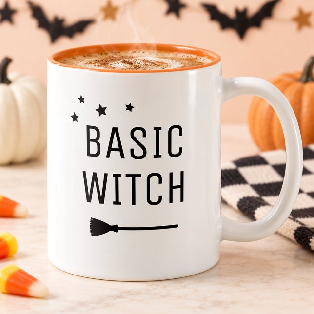 Basic Witch Modern Halloween Two-Tone Coffee Mug (Creator Uploaded)
