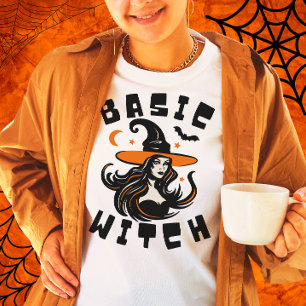 Basic Witch Mum Girl Spooky Womens Halloween Gift  T-Shirt