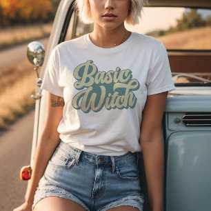 Basic Witch Retro Style Custom Halloween Fall T-Shirt