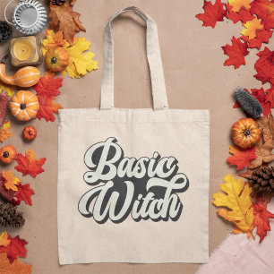 Basic Witch Retro Style Customisable Tote Bag