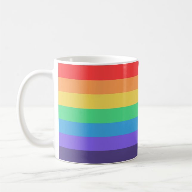 Basically Rainbow Coffee Mug (Left)