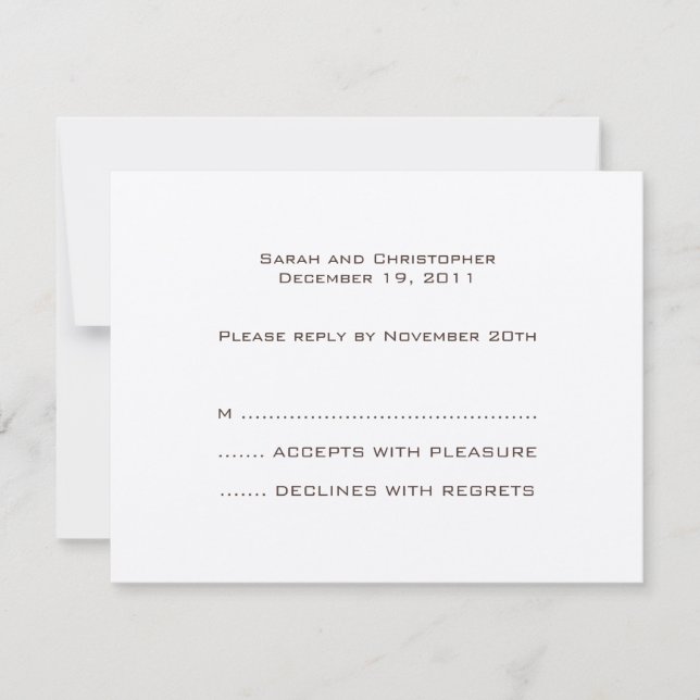 Basics :: Mocca :: Response Card (Front)