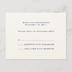 Basics :: Night Blue :: Response Card