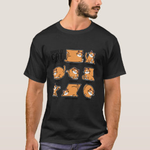 Basics Of Cat Geometry, Math Teacher, Funny Cat Lo T-Shirt