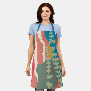 Basil Abstract Artistic Modern Colour Blocks Apron