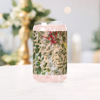 Basil and Peppers Can Glass