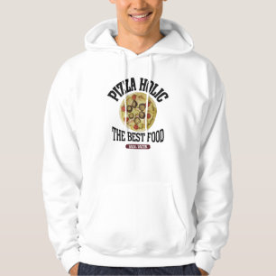 Basil & Bacon Pizza (vintage style) Hoodie