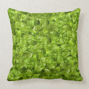 Basil Leaves Pattern Cushion