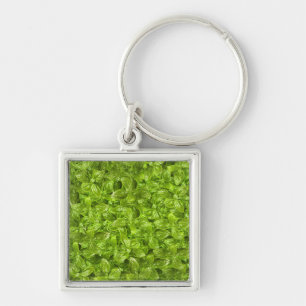 Basil Leaves Pattern Key Ring